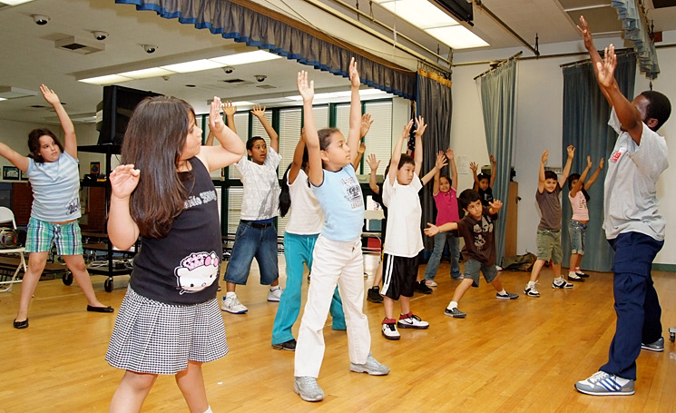 Students learn about dance as a performing art